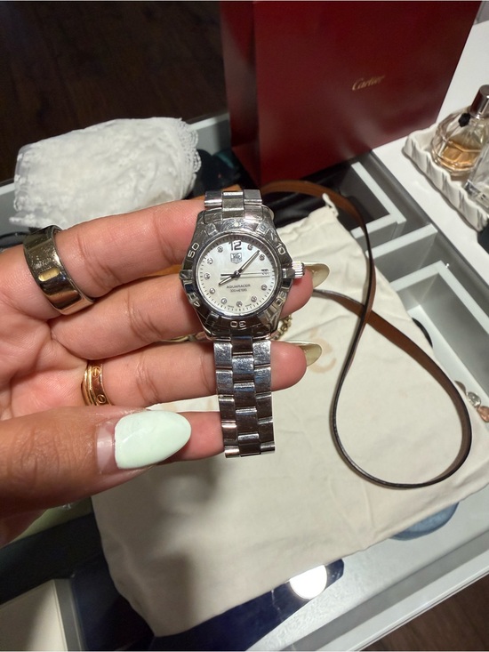 Tag Heuer Accessories - Tag Heuer Silver Bracelet Watch with White Mother-of-Pearl Dial